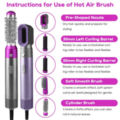 𝟓-𝐢𝐧-𝟏 𝐒𝐭𝐲𝐥𝐢𝐧𝐠 Hot Air brush