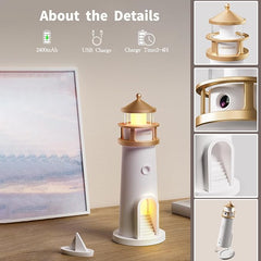 Moon Projection Lighthouse Lamp