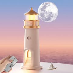 Moon Projection Lighthouse Lamp