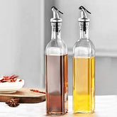 250 ml Glass Oil Dispenser Bottle with Silicon Funnel