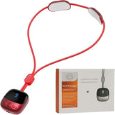 Heated Neck Massager – Portable Pulse Relief with 4 Modes & 9 Intensities (Red)