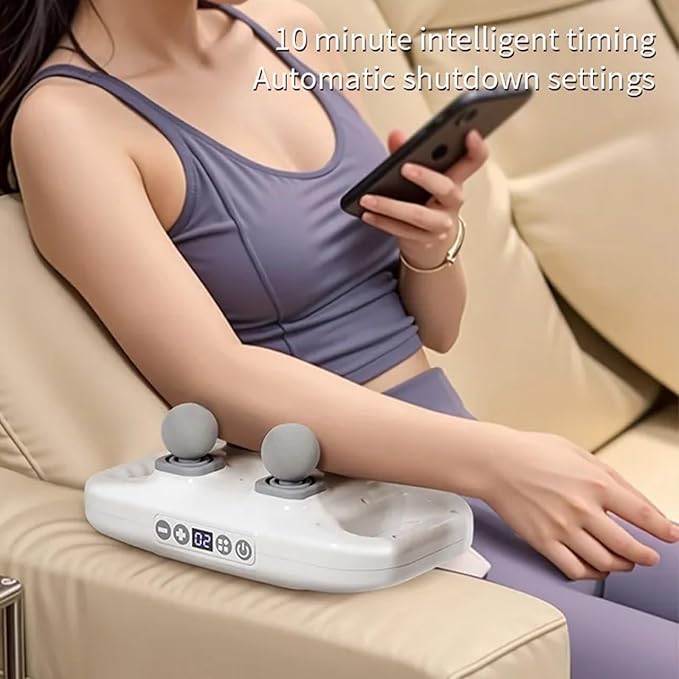 4-Head Massage Gun Deep Tissue Pro - Electric Massager Machine Pain Relief 20 & 6 Massage Modes, Timing Full Body Massager for Pain Relief, Back, Legs, Neck, Multicolour