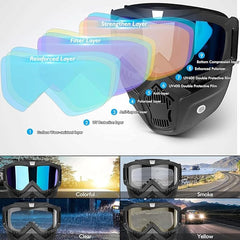Motorbike Open Face Goggle Mask