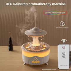 RainDrop Mist Cloud – 7-Color LED Aromatherapy Humidifier