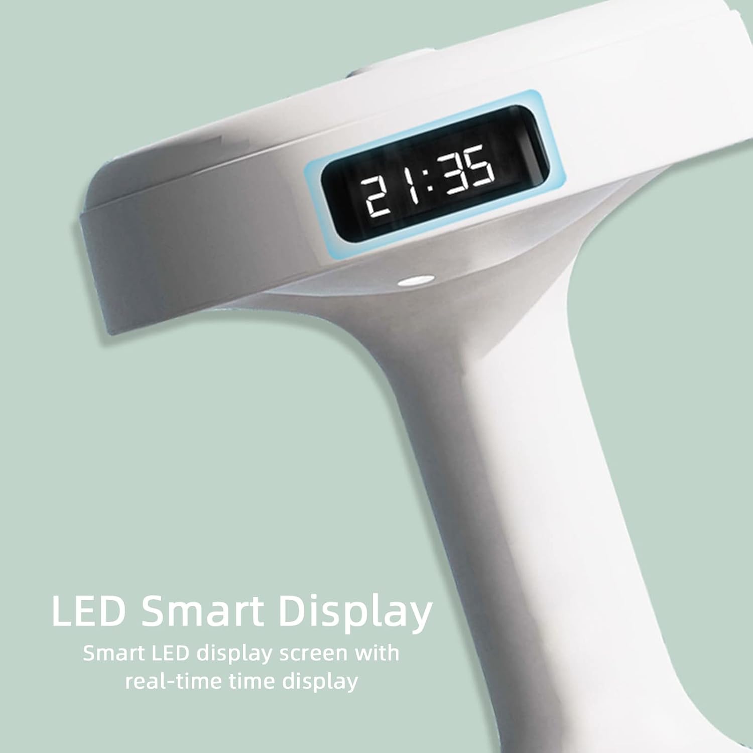 Anti-Gravity Drop Humidifier – 800ml Cool Mist with LED Clock & Water Flow Effect