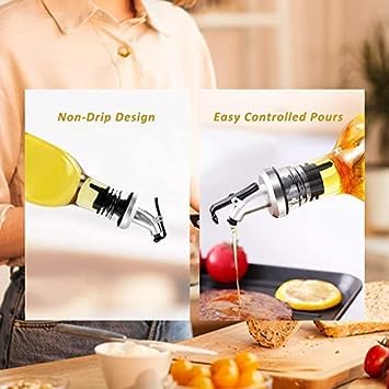 250 ml Glass Oil Dispenser Bottle with Silicon Funnel