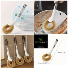 Coconut Fiber Handle Dishwashing Brush