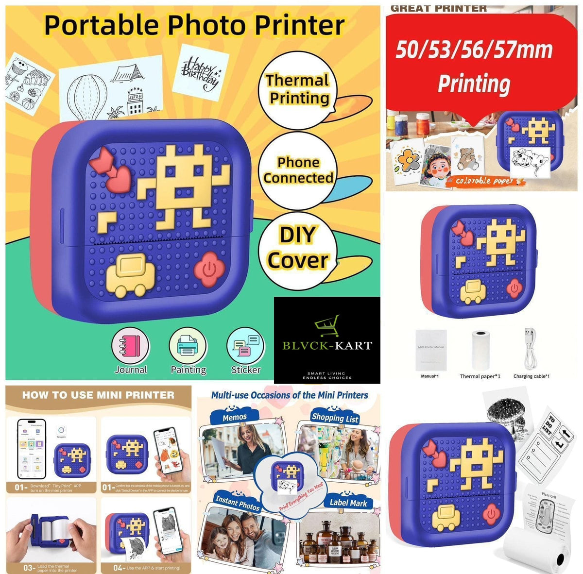 Mini Printer - Portable Thermal Printer for Notes